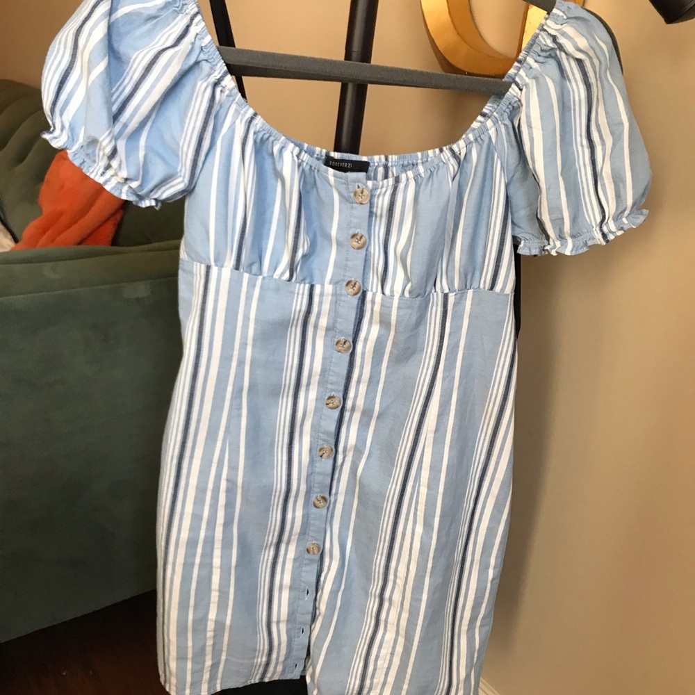 Forever 21 Blue striped Dress